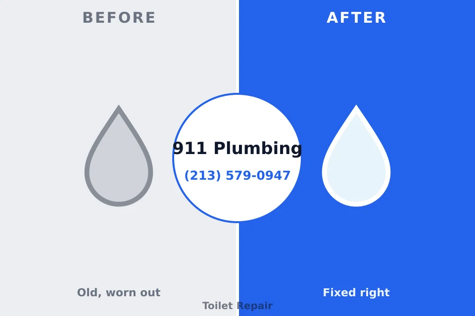 Before and after: plumbing repair Mill Creek, WA